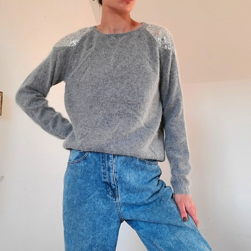 H&M - Angora/wool sequined sweater